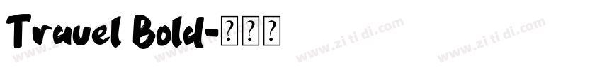 Travel Bold字体转换